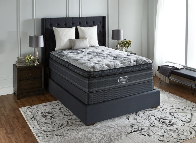 Ensemble matelas moelleux à Euro-plateau Precious Beautyrest Black pour très grand lit