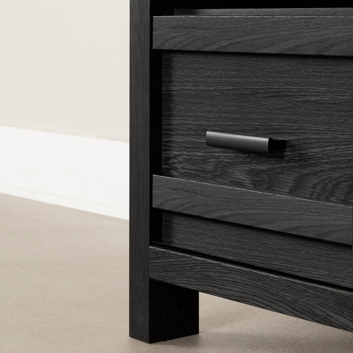 Meuble pour téléviseur Exhibit de 60 po - chêne gris