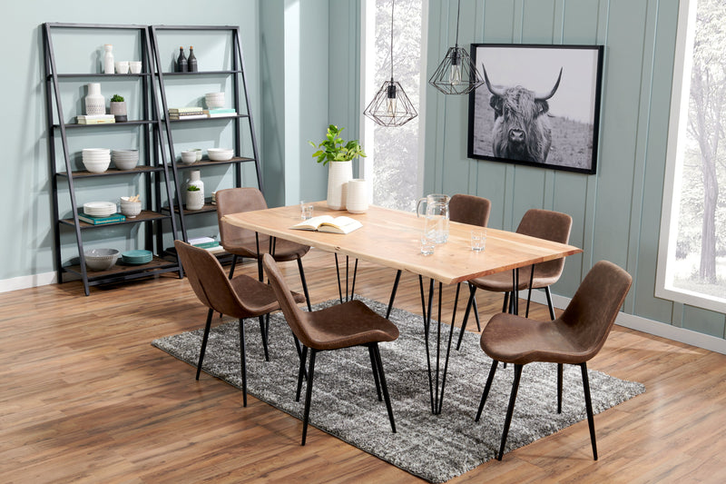 Bibliothèque Santa Mon de 30 po avec 5 tablettes ouvertes - espresso