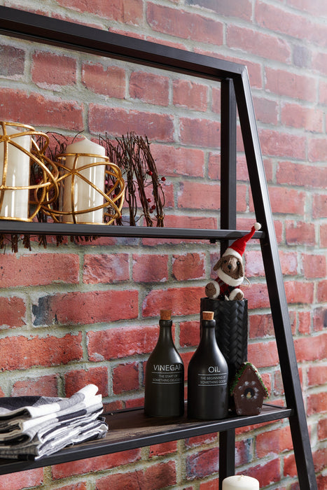 Bibliothèque Santa Mon de 30 po avec 5 tablettes ouvertes - espresso