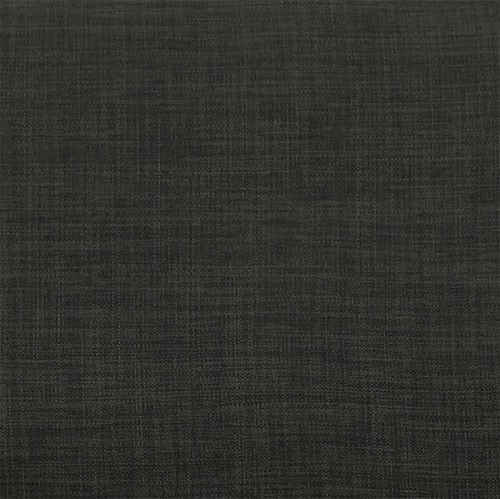Causeuse Sawyer de 57 po fabriquée au Canada en tissu d’apparence lin avec coussins réversibles et coussins décoratifs - gris anthracite