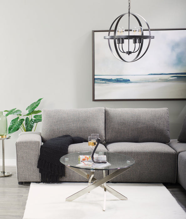 Paysage marin à l’acrylique - 38 po x 50 po 