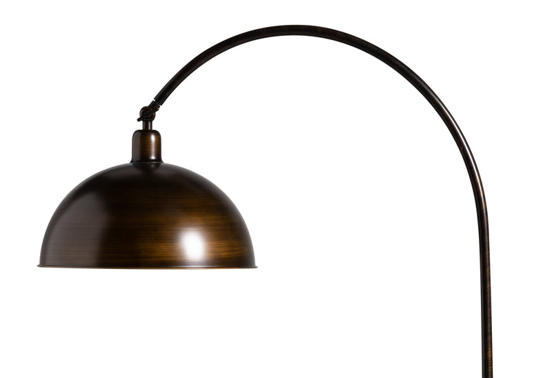 Lampe à pied de 62,75 po en métal bronze haricot avec tête de lampe réglable
