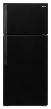 Réfrigérateur Whirlpool de 14 pi³ et de 28 po à congélateur supérieur - noir - WRT314TFDB