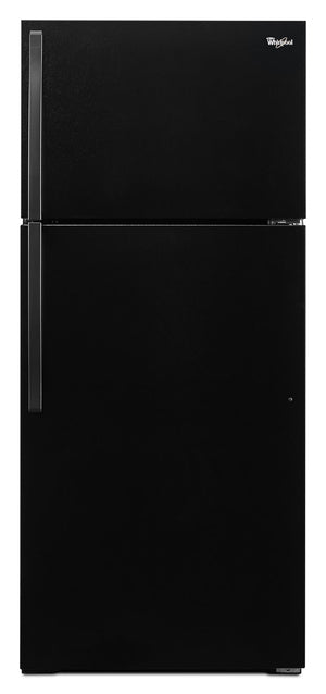 Réfrigérateur Whirlpool de 14 pi³ et de 28 po à congélateur supérieur - noir - WRT314TFDB