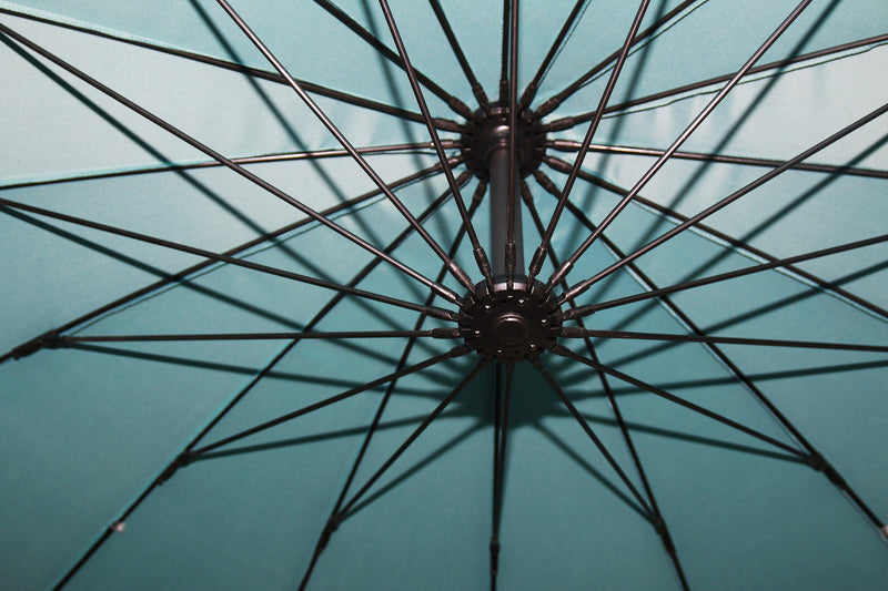 Parasol Shanghai pour la terrasse avec base 4 pièces - turquoise