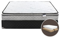 Ensemble matelas ferme à Euro-plateau divisé Odin 3 de Springwall pour grand lit
