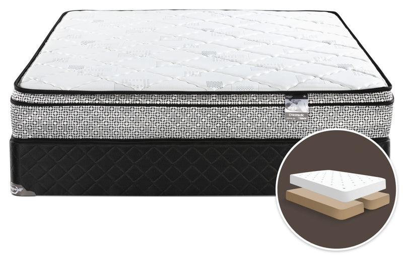 Ensemble matelas ferme à Euro-plateau divisé Odin 3 de Springwall pour grand lit