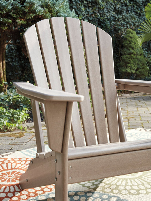 Chaise Adirondack Bask pour la terrasse à l’extérieur - plastique à haute densité, résistante aux rayons UV et aux intempéries - taupe