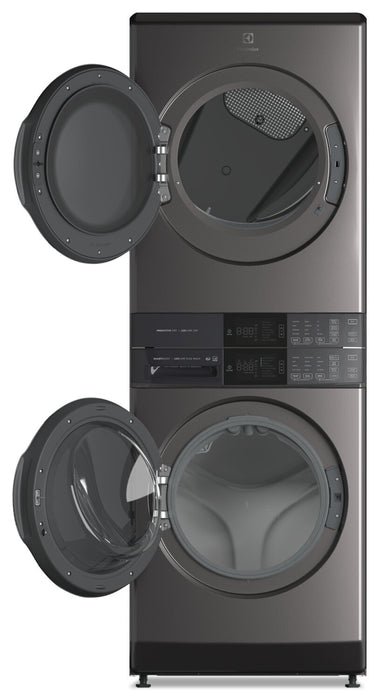Tour de buanderie Laundry TowerMC à la vapeur Electrolux à chargement frontal de 5,2/8,0 pi³ - titane - ELTE760CAT