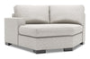 Fauteuil Cuddler de gauche Track de la collection Sofa Lab - Luxury Silver