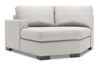 Fauteuil Cuddler de gauche Track de la collection Sofa Lab - Luxury Silver
