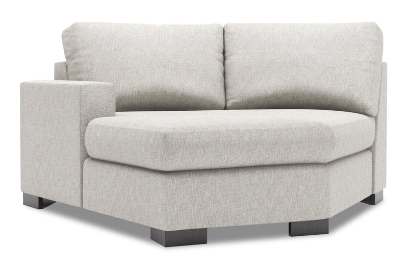 Fauteuil Cuddler de gauche Track de la collection Sofa Lab - Luxury Silver