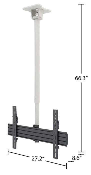 Support TV Plafond Kanto CM600W  entièrement articulé pour téléviseurs de 30 po à 70 po - CM600W