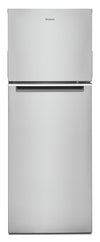 Réfrigérateur Whirlpool de 12,9 pi³ et de 24 po à congélateur supérieur - fini en acier inoxydable résistant aux traces de doigts - WRT313CZLZ