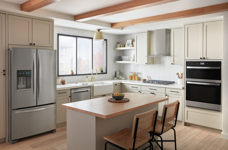 Four mural combiné électrique Whirlpool de 4,3 pi³ et de 30 po avec convection véritable - acier inoxydable résistant aux traces de doigts - WOEC7027PZ