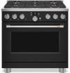 Cuisinière intelligente hybride Café de 5,7 pi³ avec convection européenne véritable et grilles autonettoyantes - noir mat - C2Y366P3TD1