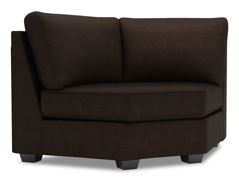 Fauteuil courbé en coin Roll de la collection Sofa Lab - Luxury Chocolate