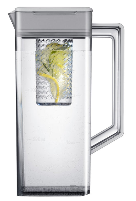 Réfrigérateur Samsung de 24,5 pi³ et de 33 po à portes françaises avec zone de boissons Beverage CenterMC et pichet d’eau à remplissage automatique - acier inoxydable noir - RF25C5551SG/AA