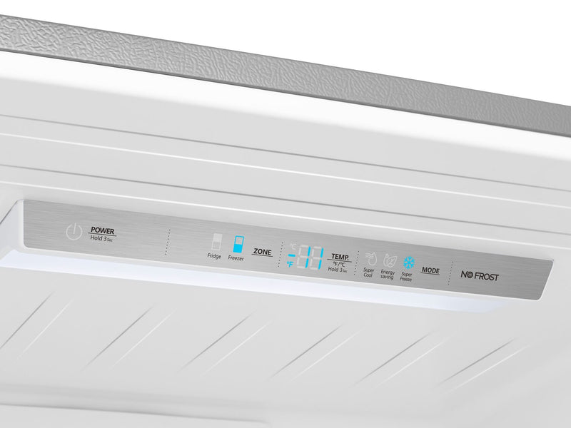 Réfrigérateur Hisense de 17 pi³ et de 31 po à congélateur inférieur - titane - RB17A2CSE