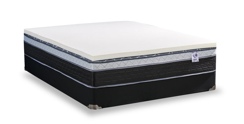Surmatelas luxueux ferme Bronze de Springwall 2 po pour lit simple