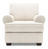 Fauteuil Roll de Sofa Lab personnalisable de 42 po fabriqué au Canada en tissu de chenille avec accoudoirs enroulés - beige Luxury Sand