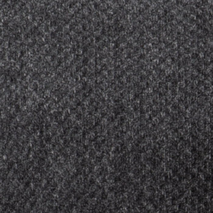 Sofa Febe de 100 po fabriqué au Canada en tissu de chenille avec accoudoirs évasés et coussins décoratifs - gris anthracite