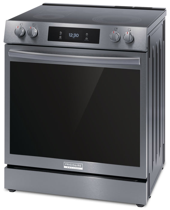 Cuisinière électrique Frigidaire Gallery de 6,2 pi³ avec convection totale et friture à air - acier inoxydable noir Smudge-ProofMD - GCFE306CBD