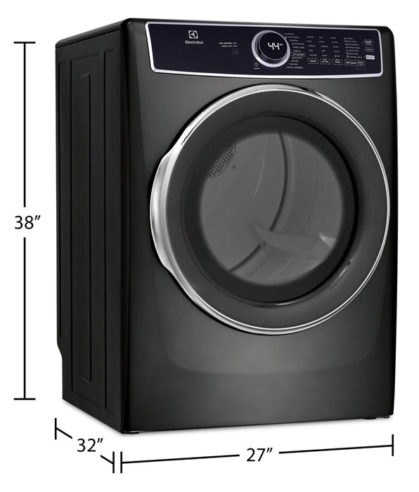 Sécheuse à gaz Electrolux de 8 pi³ avec vapeur - titane - superposable - ELFG7537AT