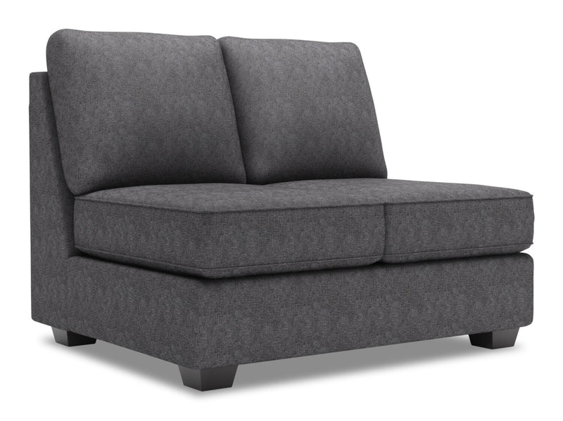Causeuse sans accoudoirs Roll de la collection Sofa Lab - Luxury Charcoal