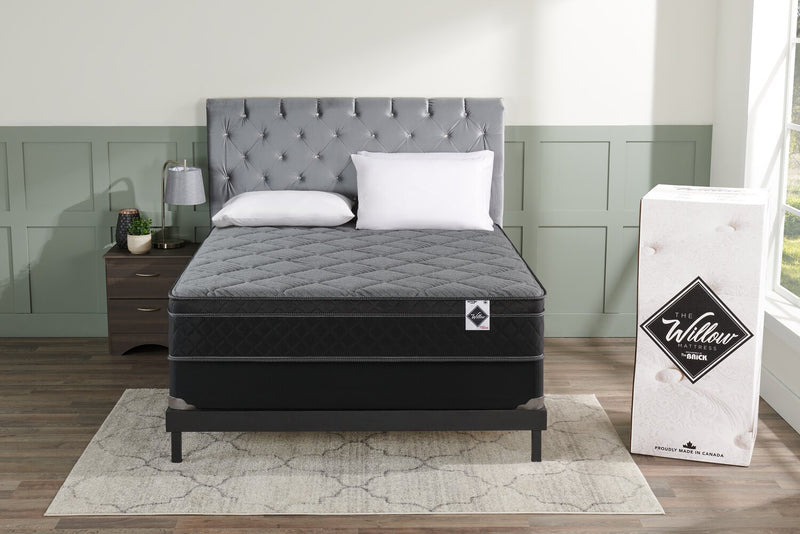 Ensemble matelas à Euro-plateau dans une boîte Aspen de Springwall pour lit simple