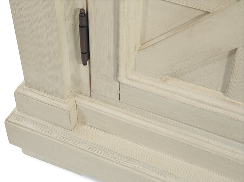 Desserte de salle à manger Isla de 57,8 po (L) avec rangement - blanc antique