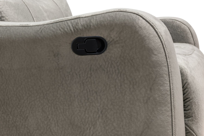 Fauteuil inclinable Everett de 33,5 po fabriqué au Canada en tissu - gris