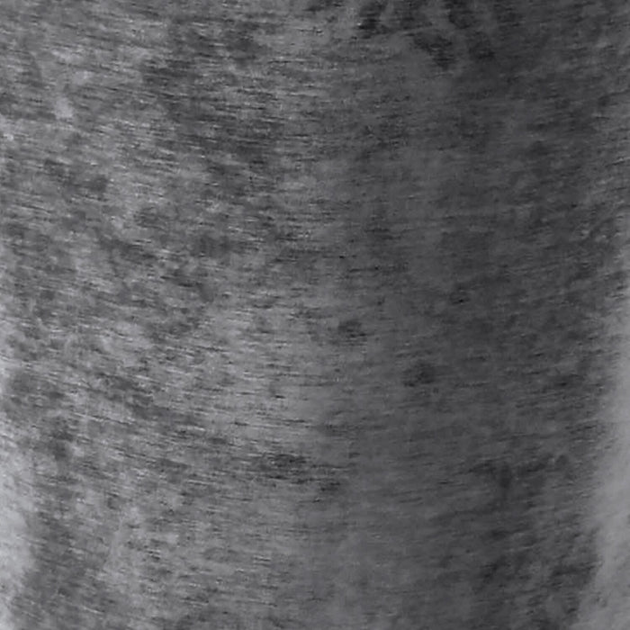 Chaise de salle à manger Lexi en tissu d’apparence velours et en métal - grise