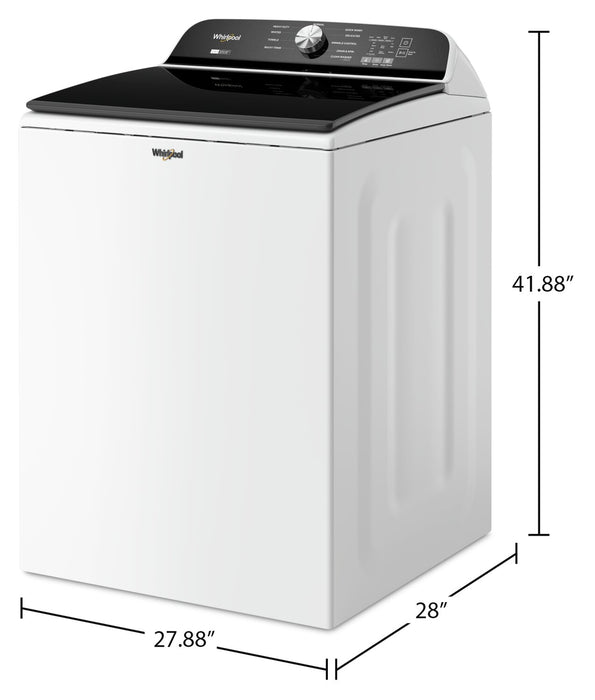 Laveuse Whirlpool à chargement par le haut de 6,1 pi³ - blanche - WTW6157PW