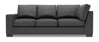 Sofa de gauche pour rallonge Track de la collection Sofa Lab - Luxury Charcoal
