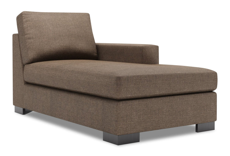 Fauteuil long de gauche Track de la collection Sofa Lab - Luna Praline