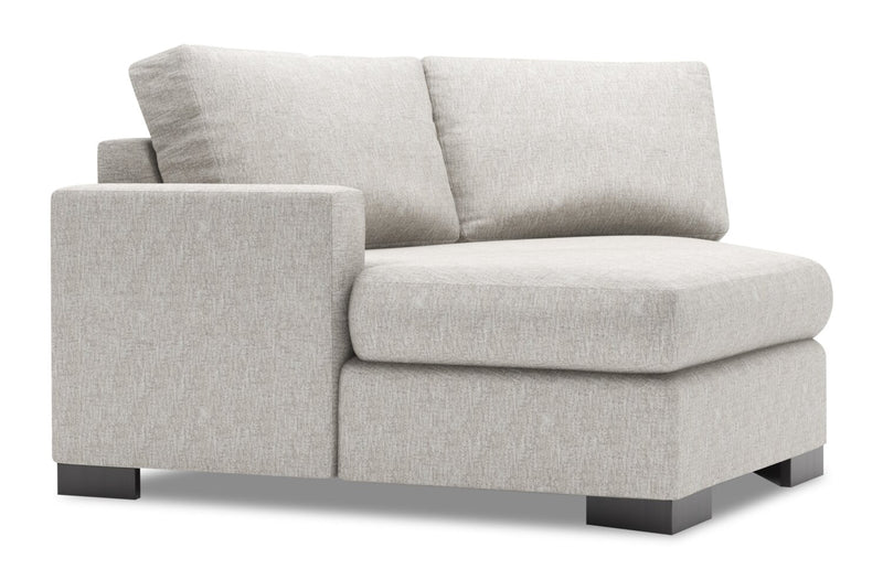 Fauteuil Cuddler de gauche Track de la collection Sofa Lab - Luxury Silver