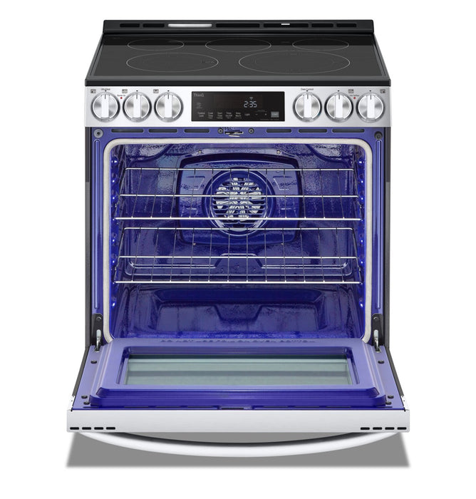 Cuisinière intelligente électrique LG de 6,3 pi³ avec friture à air et convection par ventilateur - acier inoxydable Smudge-ProofMD - LSEL6333F