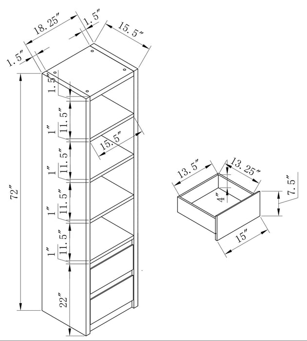 Section latérale Walker