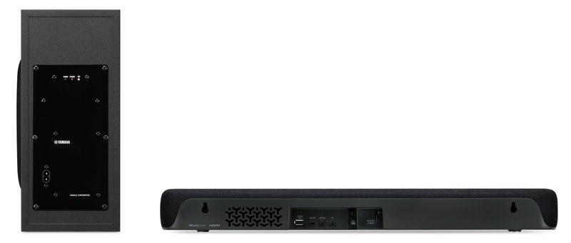 Barre de son compacte à 2.1 canaux YAMAHA avec DolbyMD Digital et caisson d’extrêmes graves sans fil (SR-C30A)