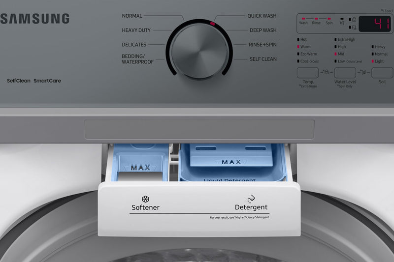 Laveuse Samsung à chargement par le haut de 5,1 pi³ - blanche - WA44A3205AW/A4