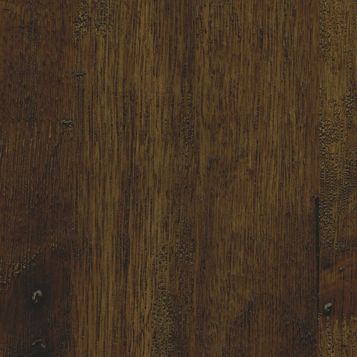 Table à café rustique Woodland de 23,4 po - fini chêne brun avec pattes en métal