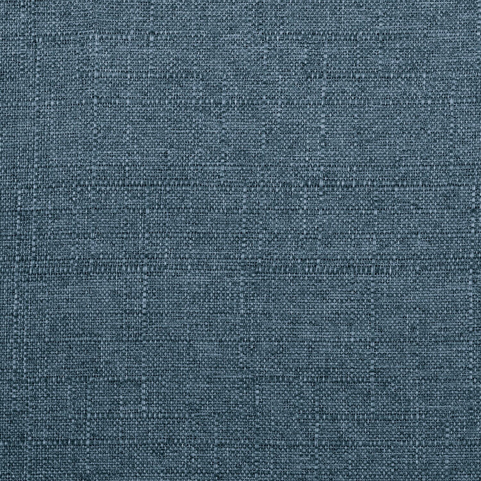 Fauteuil d’appoint Kyra de 28,5 po en tissu d’apparence lin avec accoudoirs courbés et armature en bois - bleu