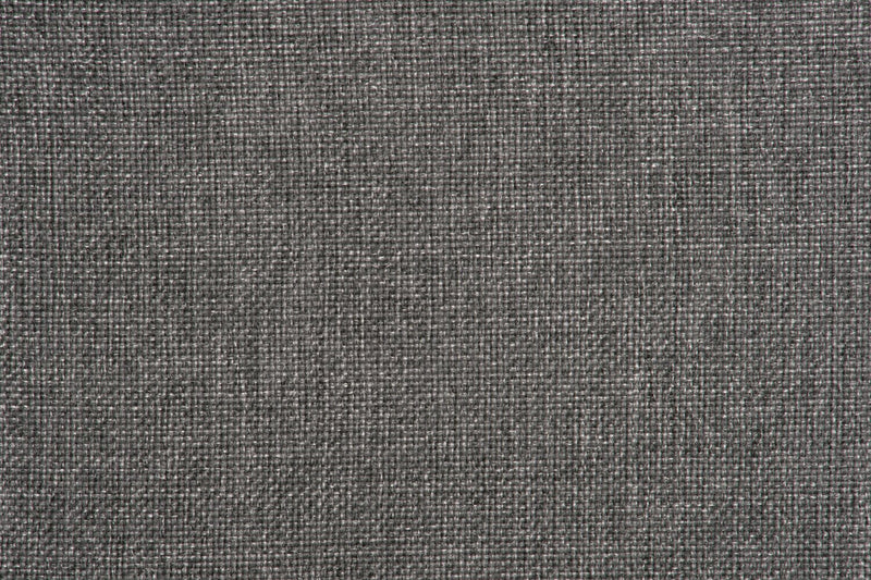 Fauteuil Tula de 42 po fabriqué au Canada en tissu avec accoudoirs enroulés - gris acier