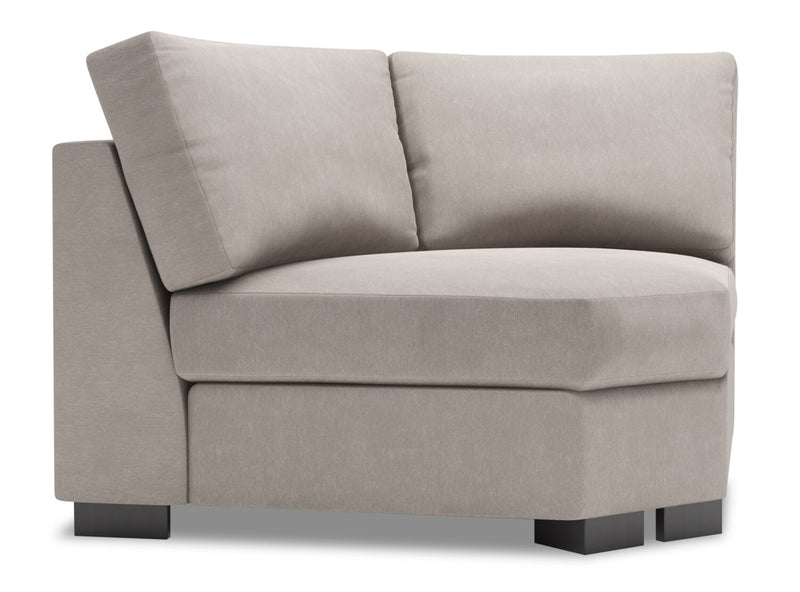 Fauteuil courbé en coin Track de la collection Sofa Lab - Pax Slate