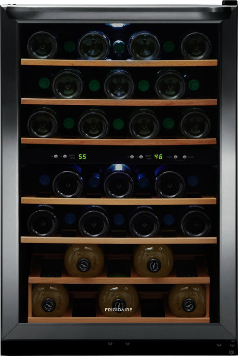 Réfrigérateur Frigidaire de 4,4 pi³ et de 21,5 po avec refroidisseur à vin à 2 zones à 45 bouteilles - acier inoxydable - FRWW4543AS