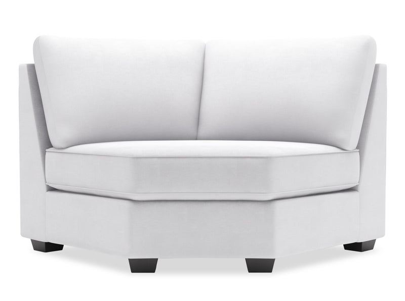 Fauteuil courbé en coin Roll de la collection Sofa Lab - Pax Ice