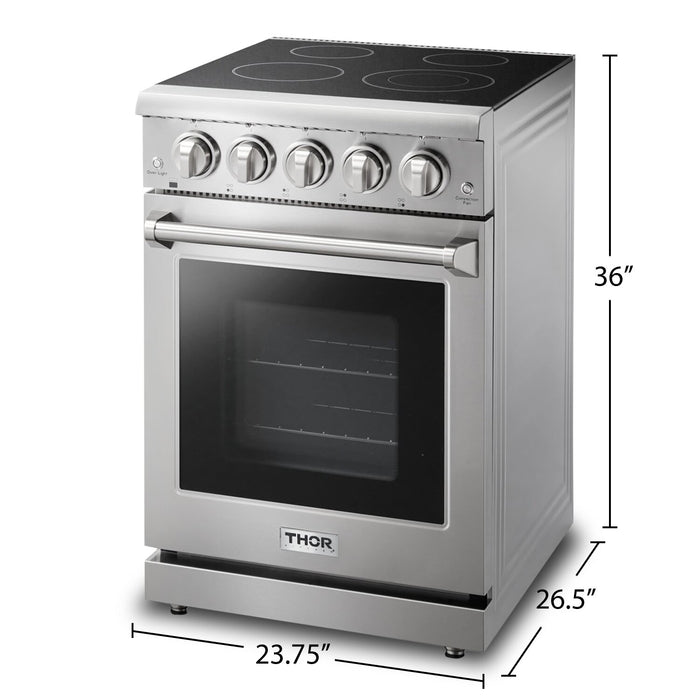 Cuisinière électrique professionnelle Thor Kitchen de 24 po - HRE2401