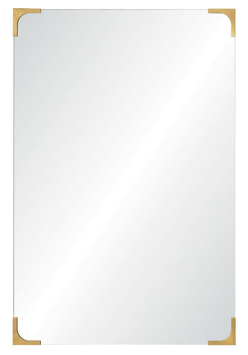 Miroir à bordure dorée - 24 po x 36 po